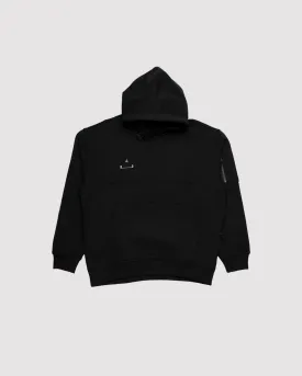 23 ENGINEERED STATEMENT FLEECE PULLOVER "BLACK"