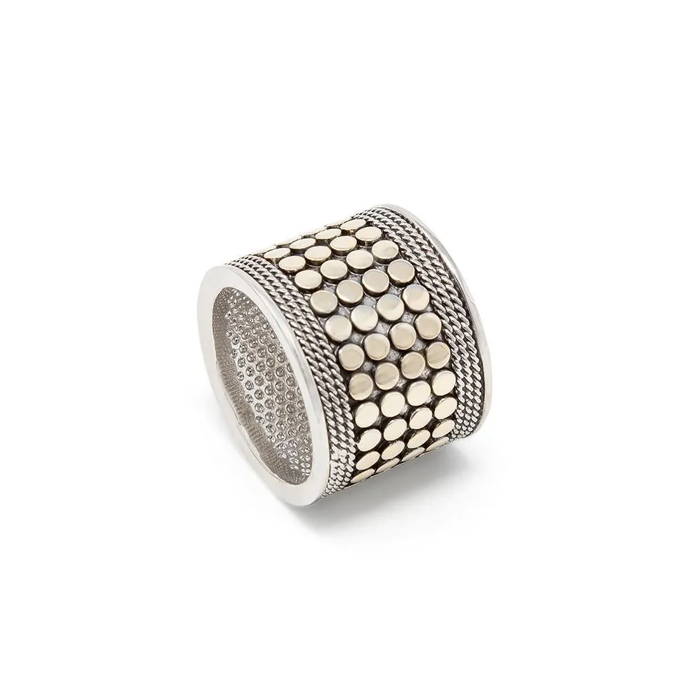 2Tone Ring Band Dots