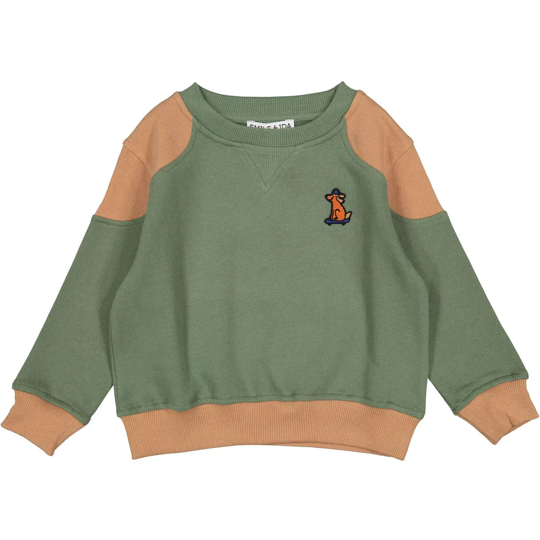 AA016-TWO TONE SWEATSHIRT-FORET