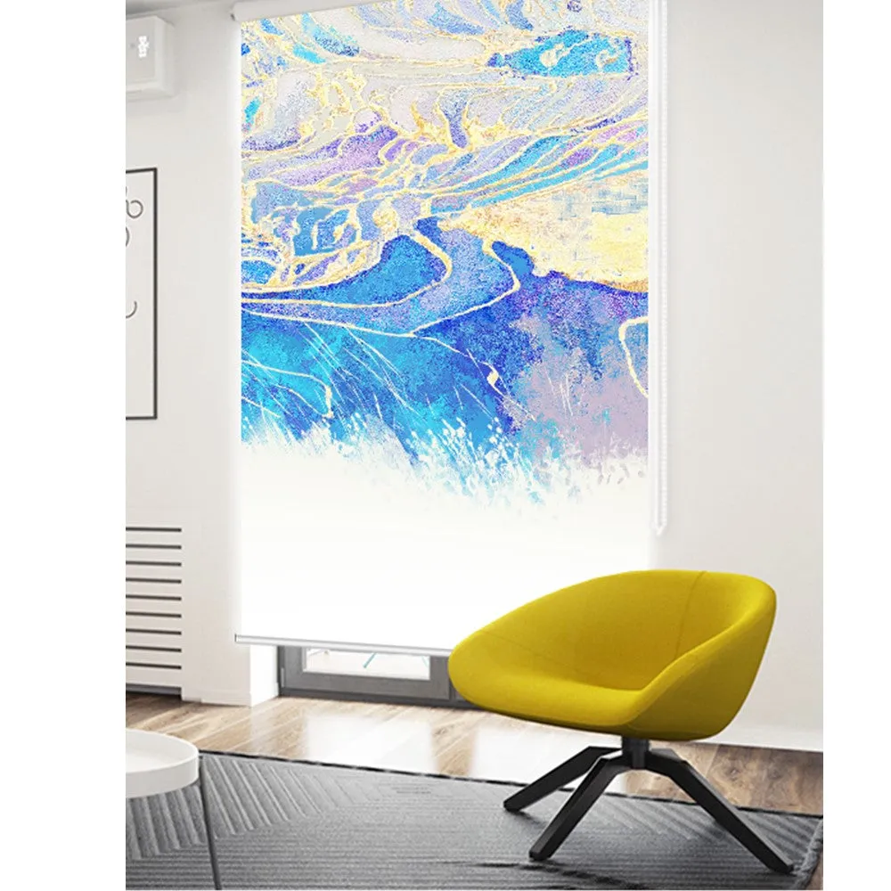 Abstract Farm Print Roller Shade