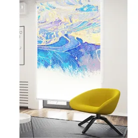 Abstract Farm Print Roller Shade