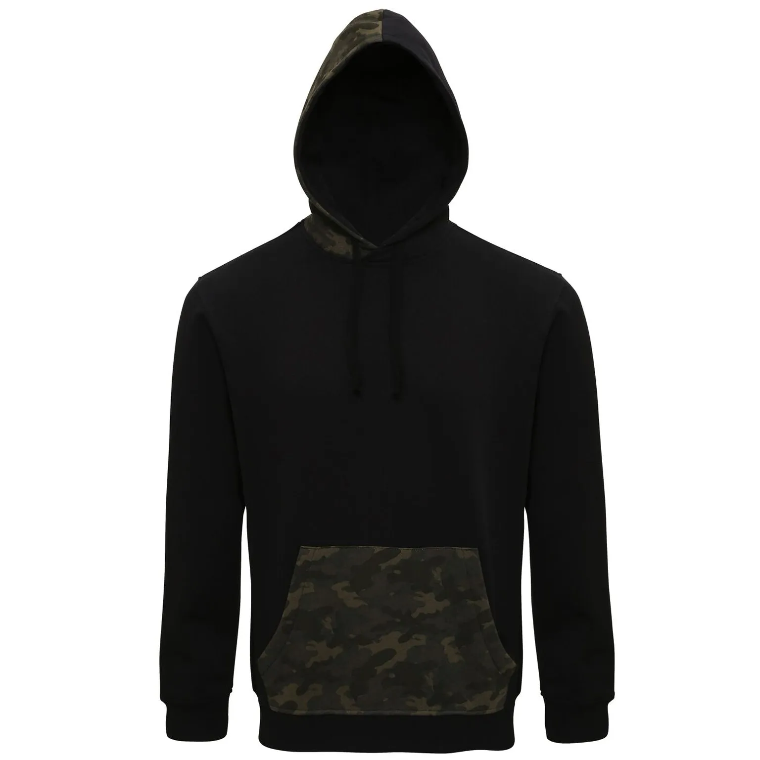 Asquith & Fox Mens Camo Trimmed Hoodie