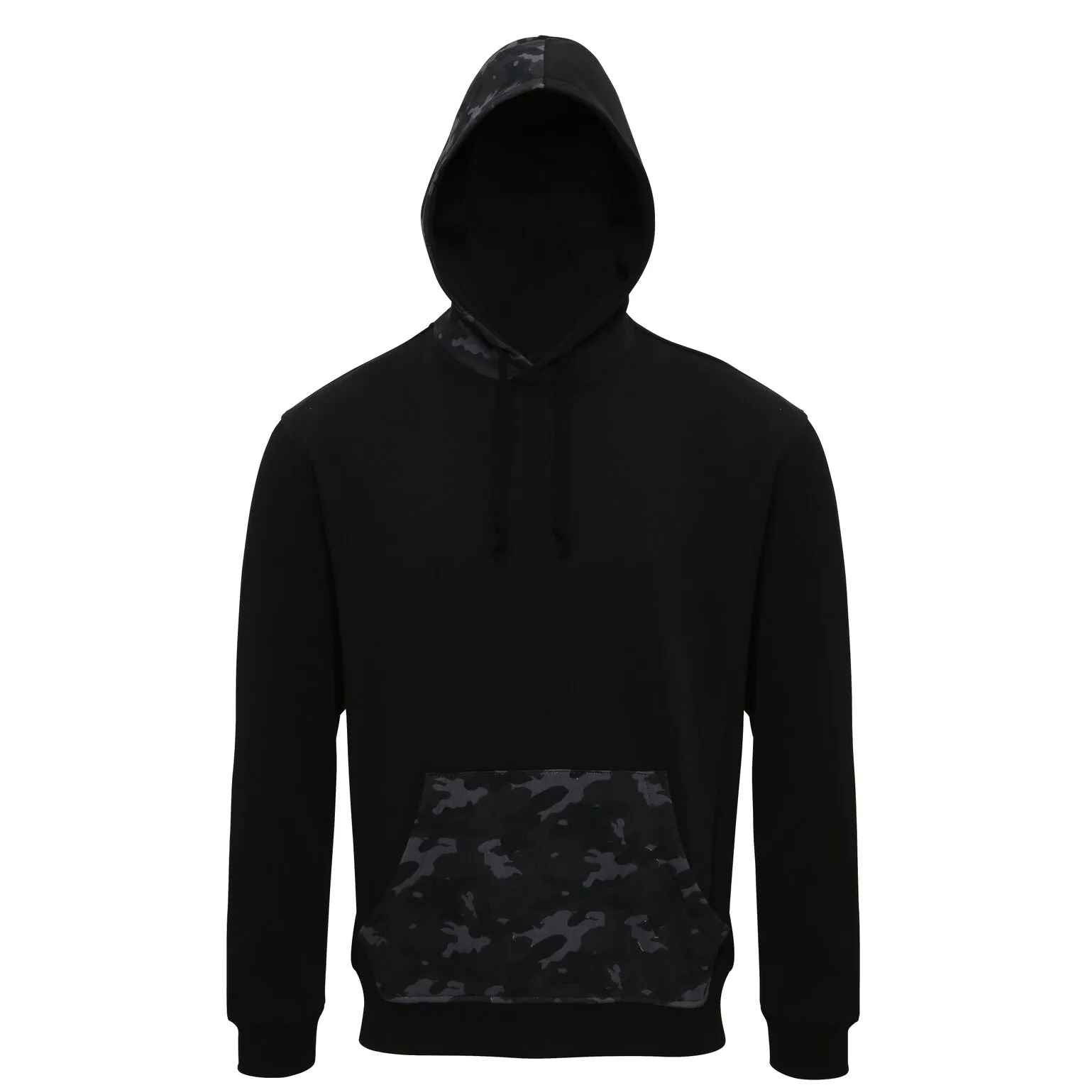 Asquith & Fox Mens Camo Trimmed Hoodie