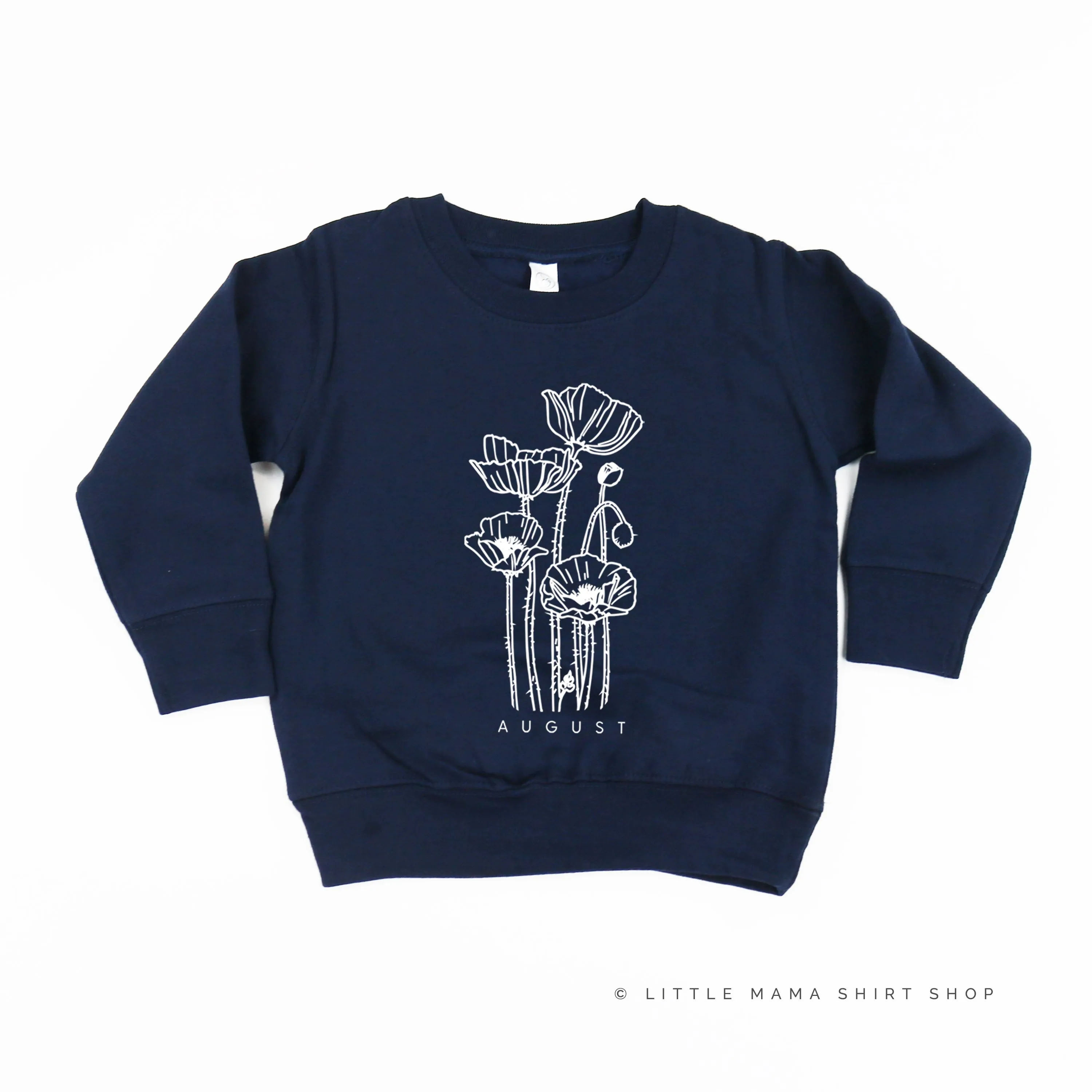 AUGUST BIRTH FLOWER - Poppy - Child Sweater