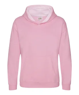 Baby Pink/Arctic White - Kids varsity hoodie