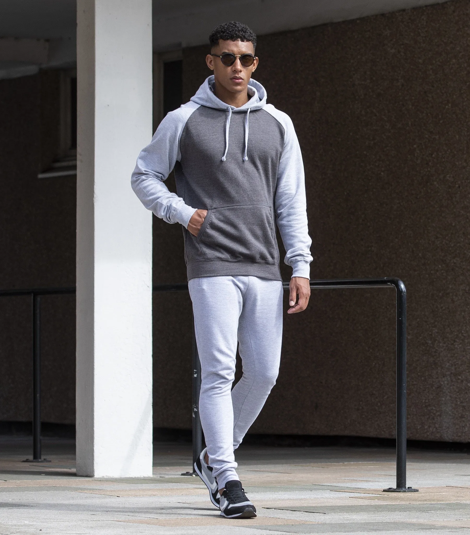 Baseball Hoodie | CHARCOAL/JET BLACK