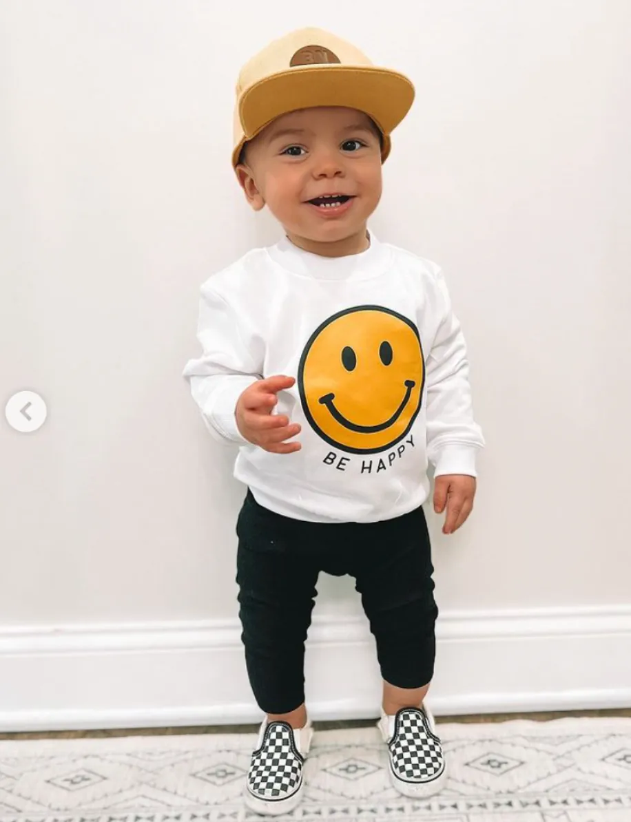 BE HAPPY - SMILEY FACE - Child Sweater