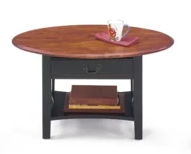 Belgrade Mini Oval Cocktail Table  - Two Tone - Showroom models