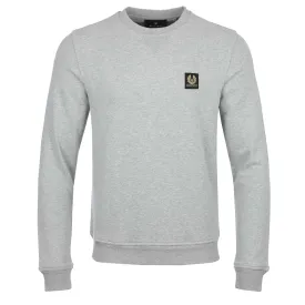 Belstaff Classic Sweat Top in Grey Melange