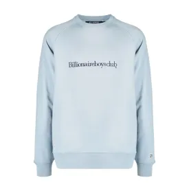 Billionaire Boys Club Serif Embroidered Logo Sky Blue Sweatshirt