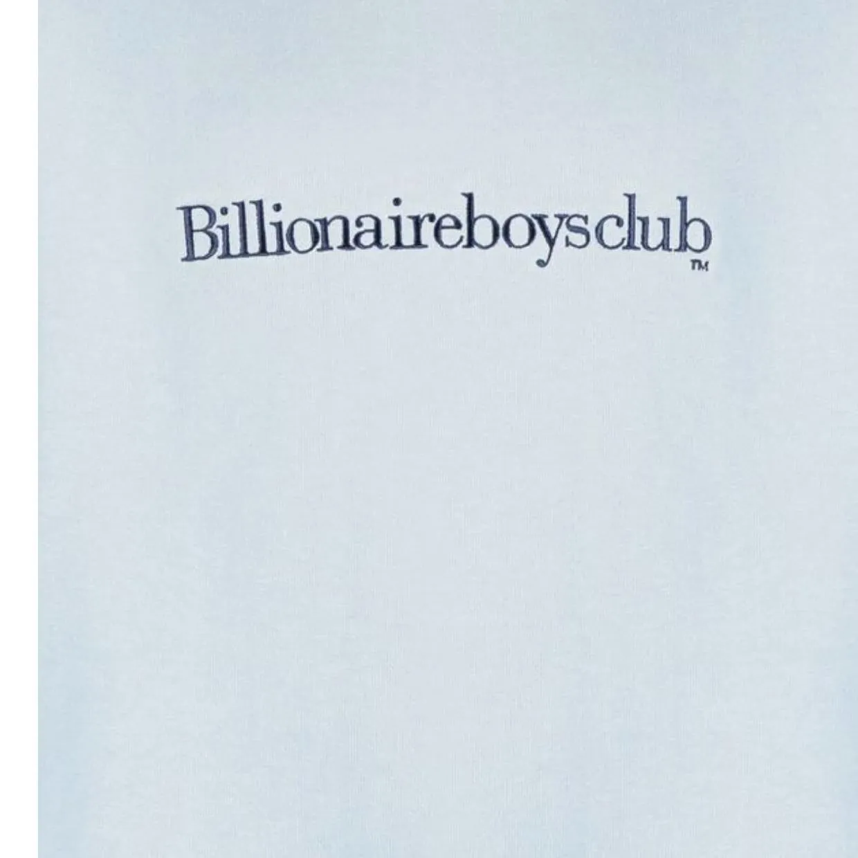 Billionaire Boys Club Serif Embroidered Logo Sky Blue Sweatshirt