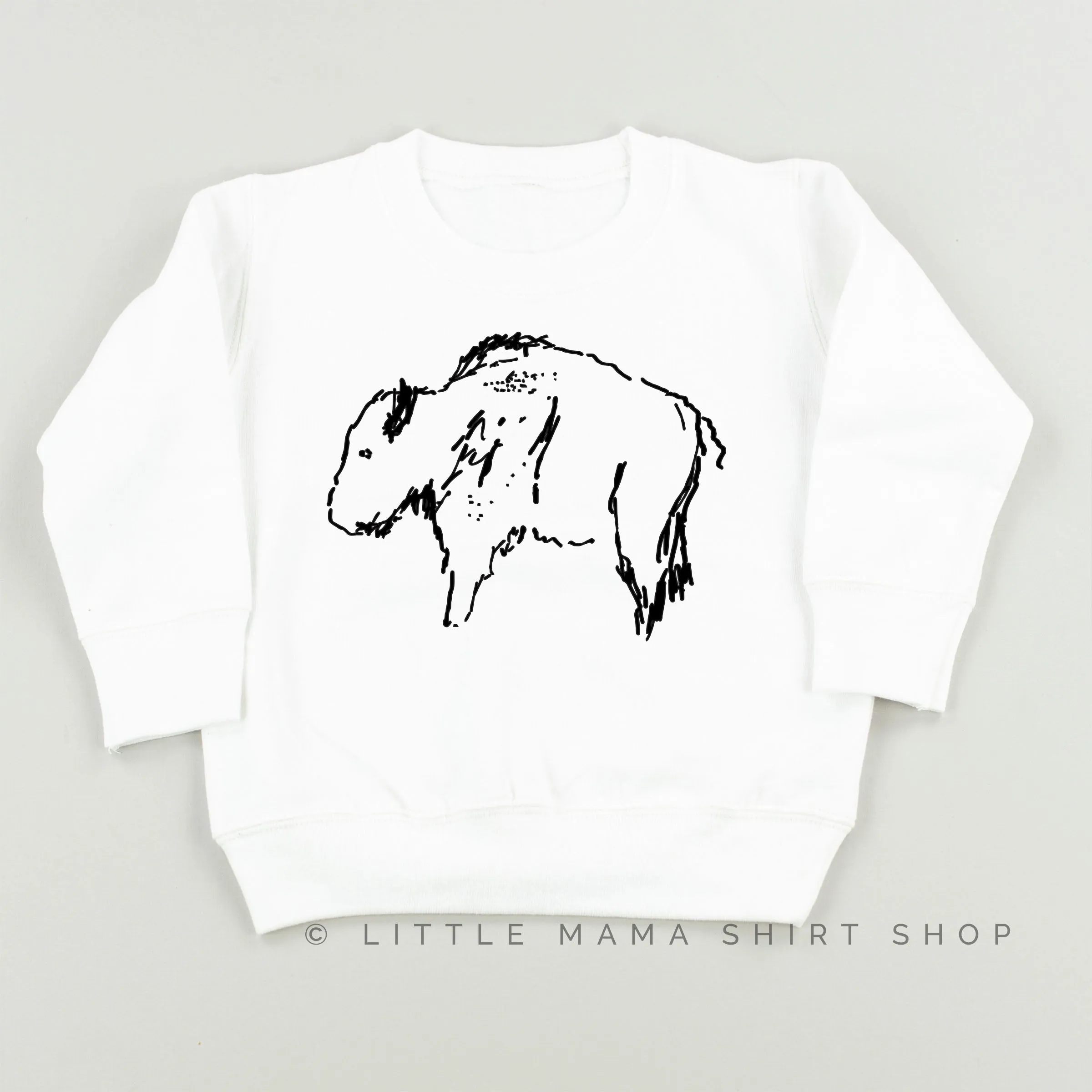 Buffalo - Hand Drawn - Child Sweater