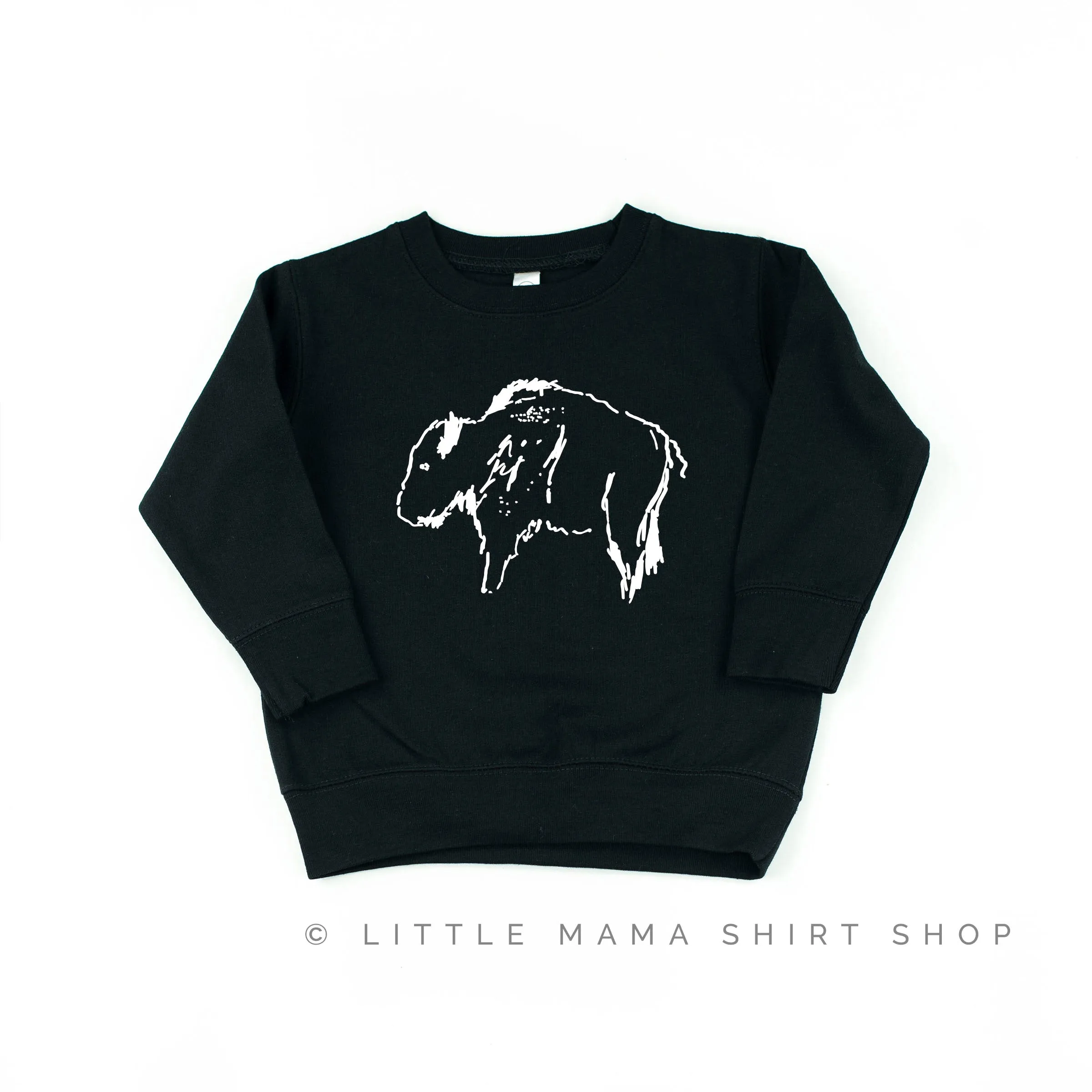 Buffalo - Hand Drawn - Child Sweater