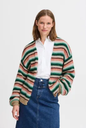 b.young Byonero Striped Cardigan