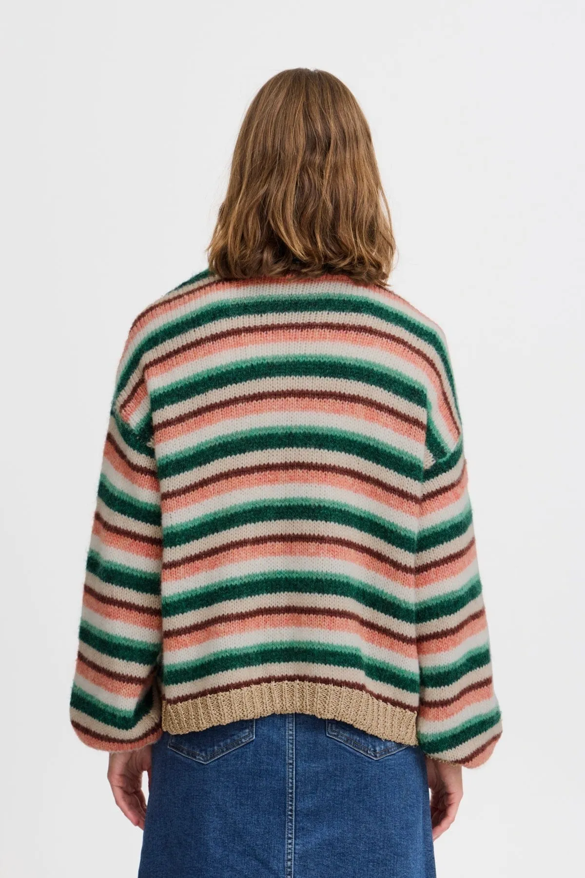 b.young Byonero Striped Cardigan