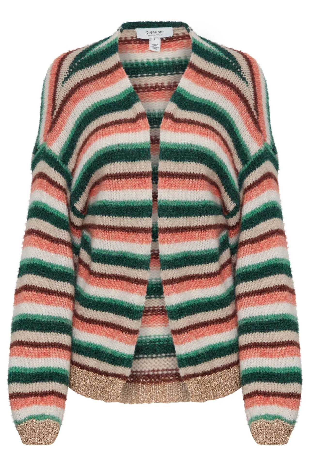 b.young Byonero Striped Cardigan