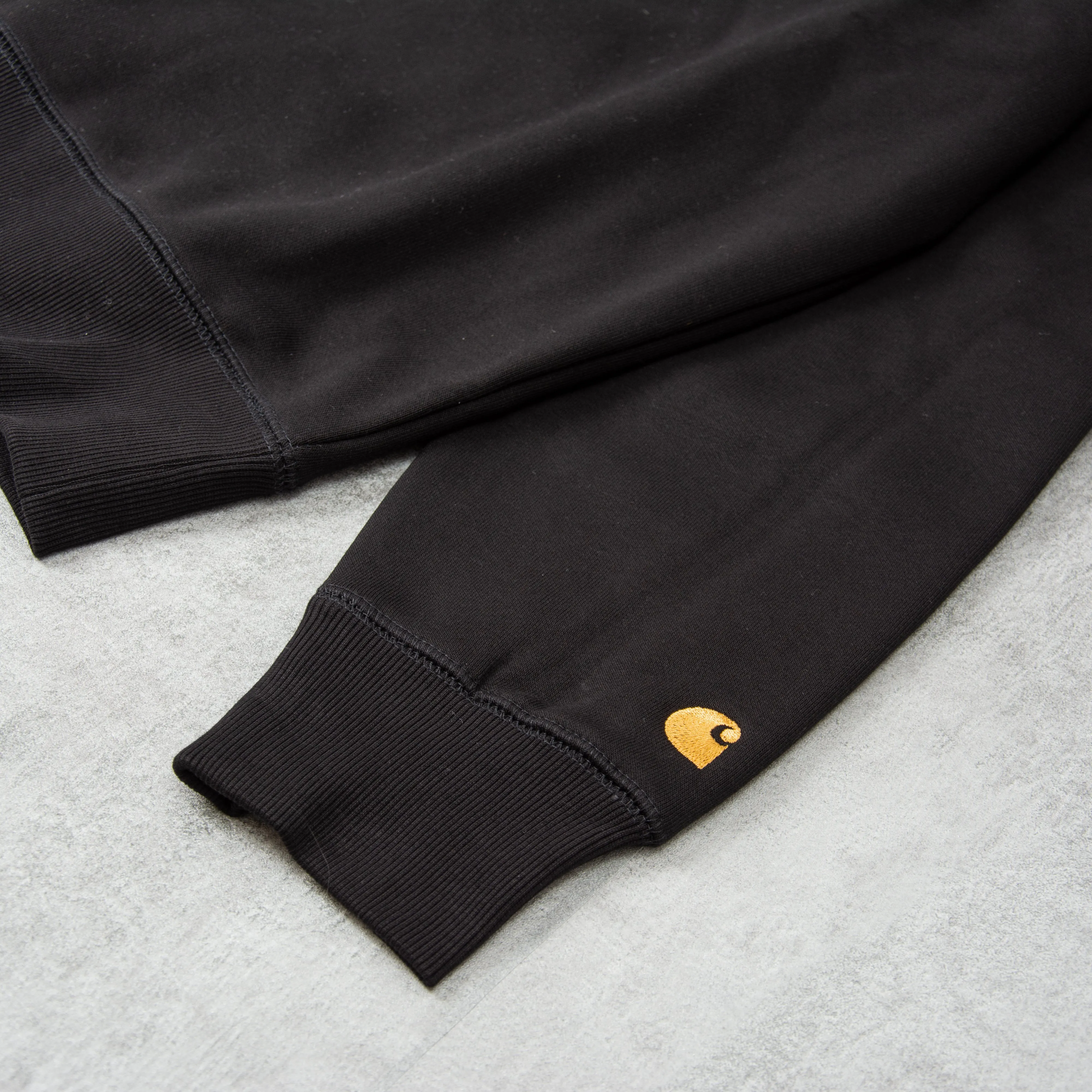 Carhartt WIP Chase Sweatshirt - Black / Gold