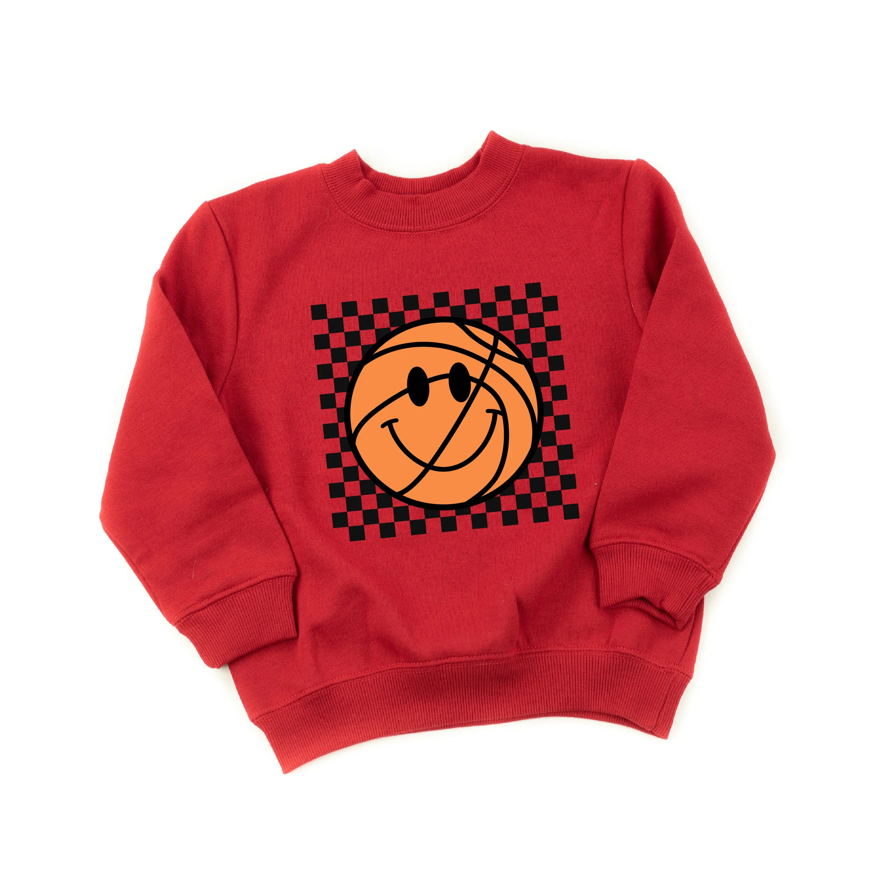 Checkers Smiley - Basketball - Child Sweater