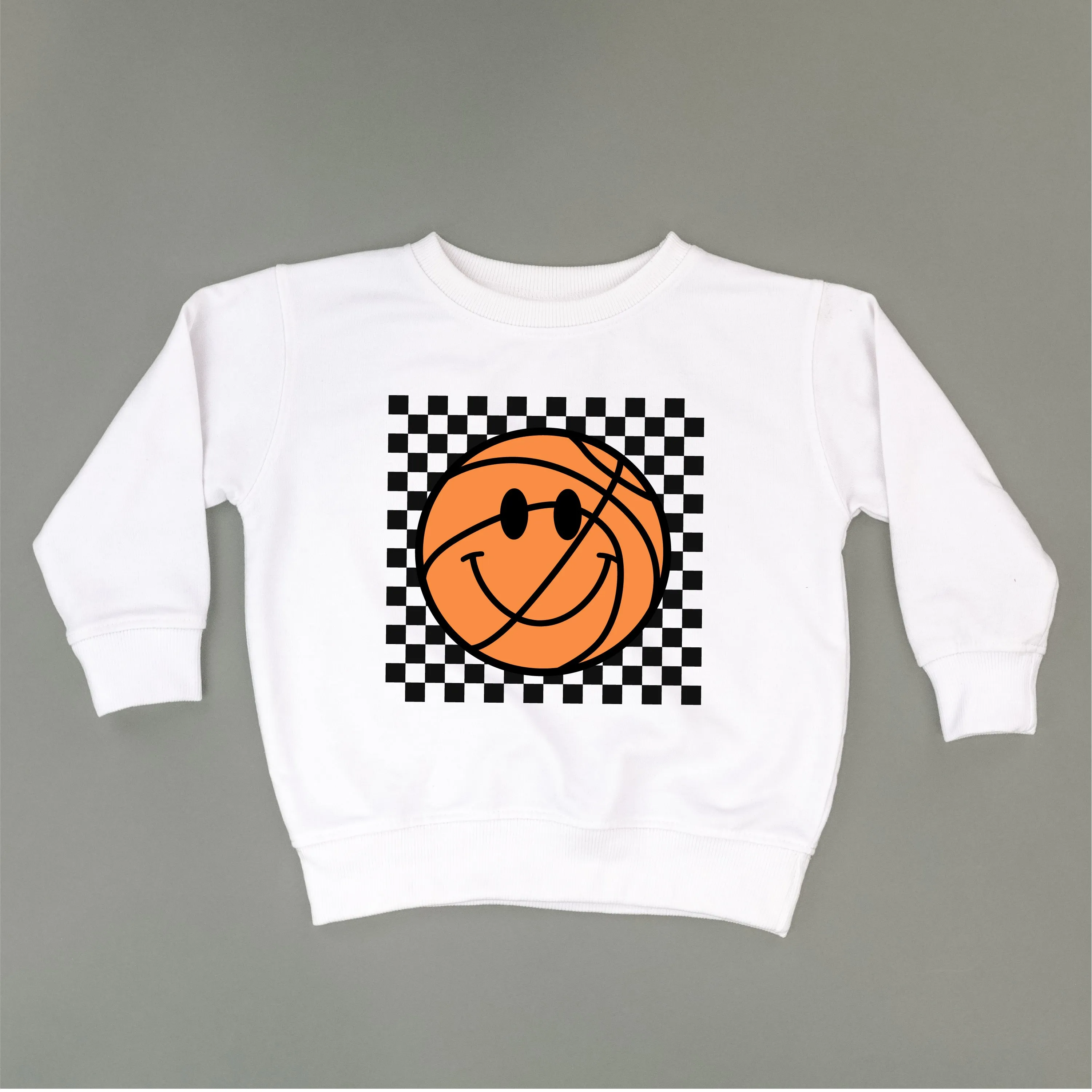 Checkers Smiley - Basketball - Child Sweater