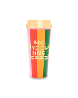 Deluxe Hot Stuff Thermal Mug - Me, Myself, and Coffee