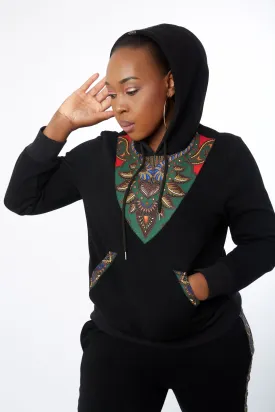 Dunnie African Print Inspired Hoodie - Unisex