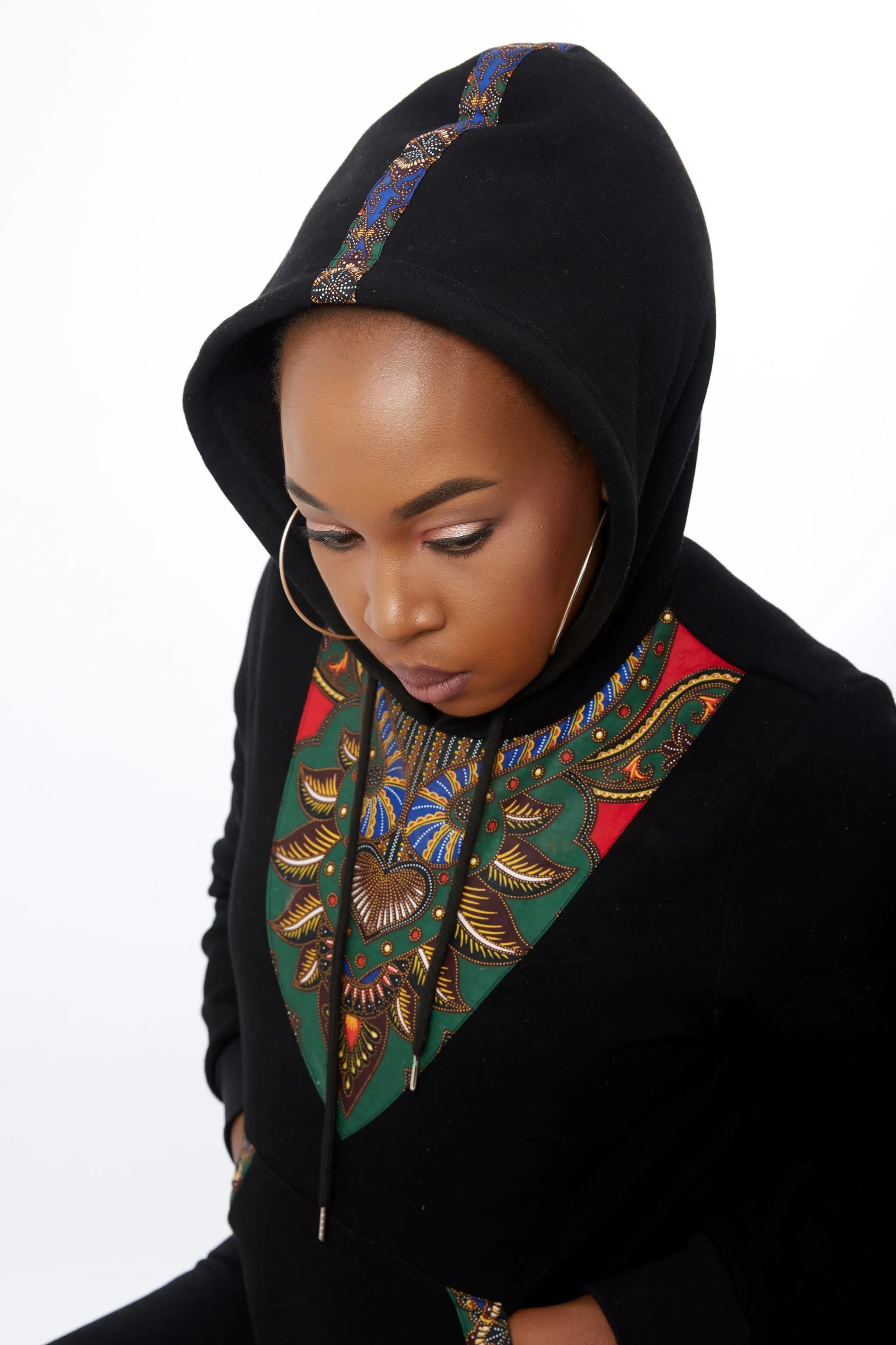 Dunnie African Print Inspired Hoodie - Unisex