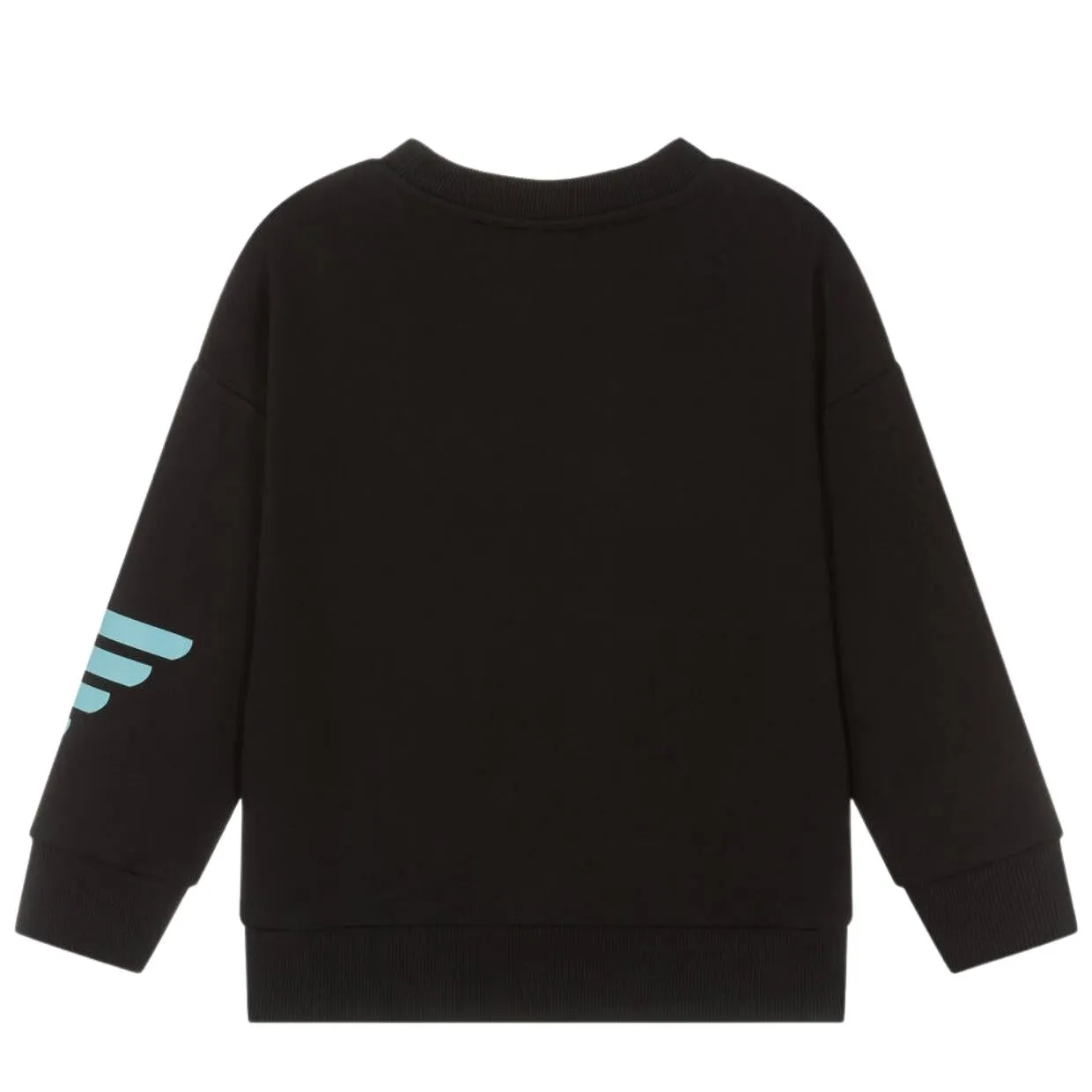 Emporio Armani Kids Eagle Logo Black Sweatshirt