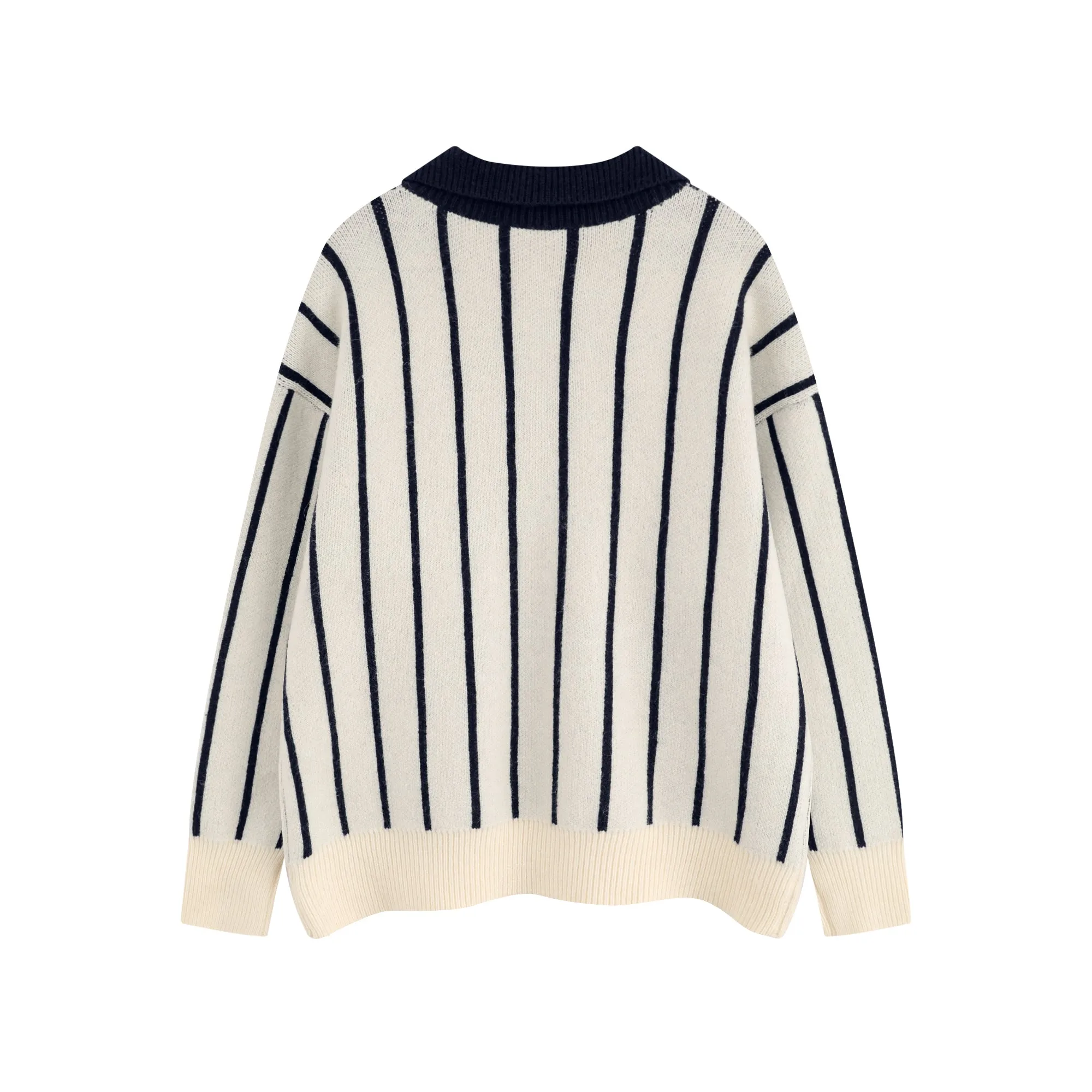 Faire Echo cute striped style hooded sweatshirt