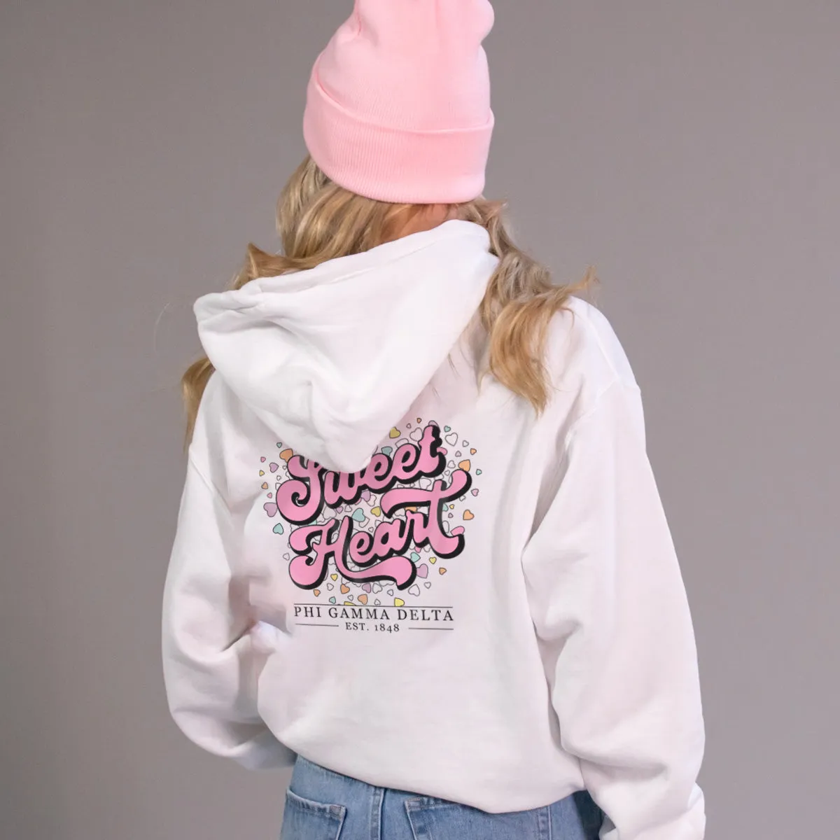 FIJI White Sweetheart Hoodie