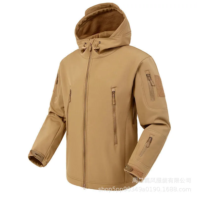 FLEECE JACKET WATERPROOF AND WINDPROOF THREE IN ONE WARM MOUNTAINEERING JACKET