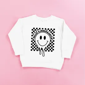 Hello Kindergarten - Checker Smiley - Child Sweater