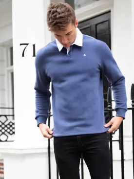 Hudson Polo Sweatshirt - Navy