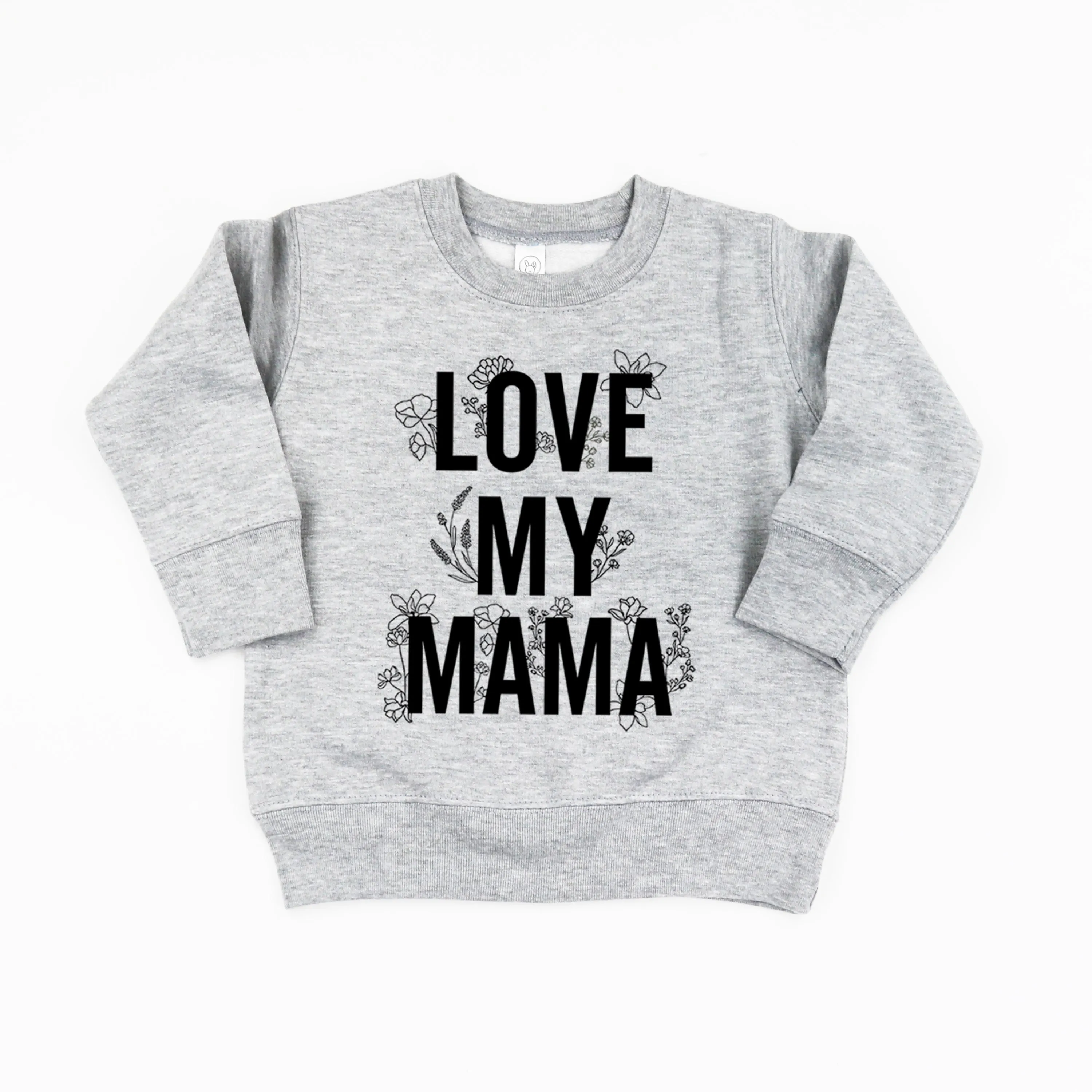 LOVE MY MAMA - Floral - Child Sweater