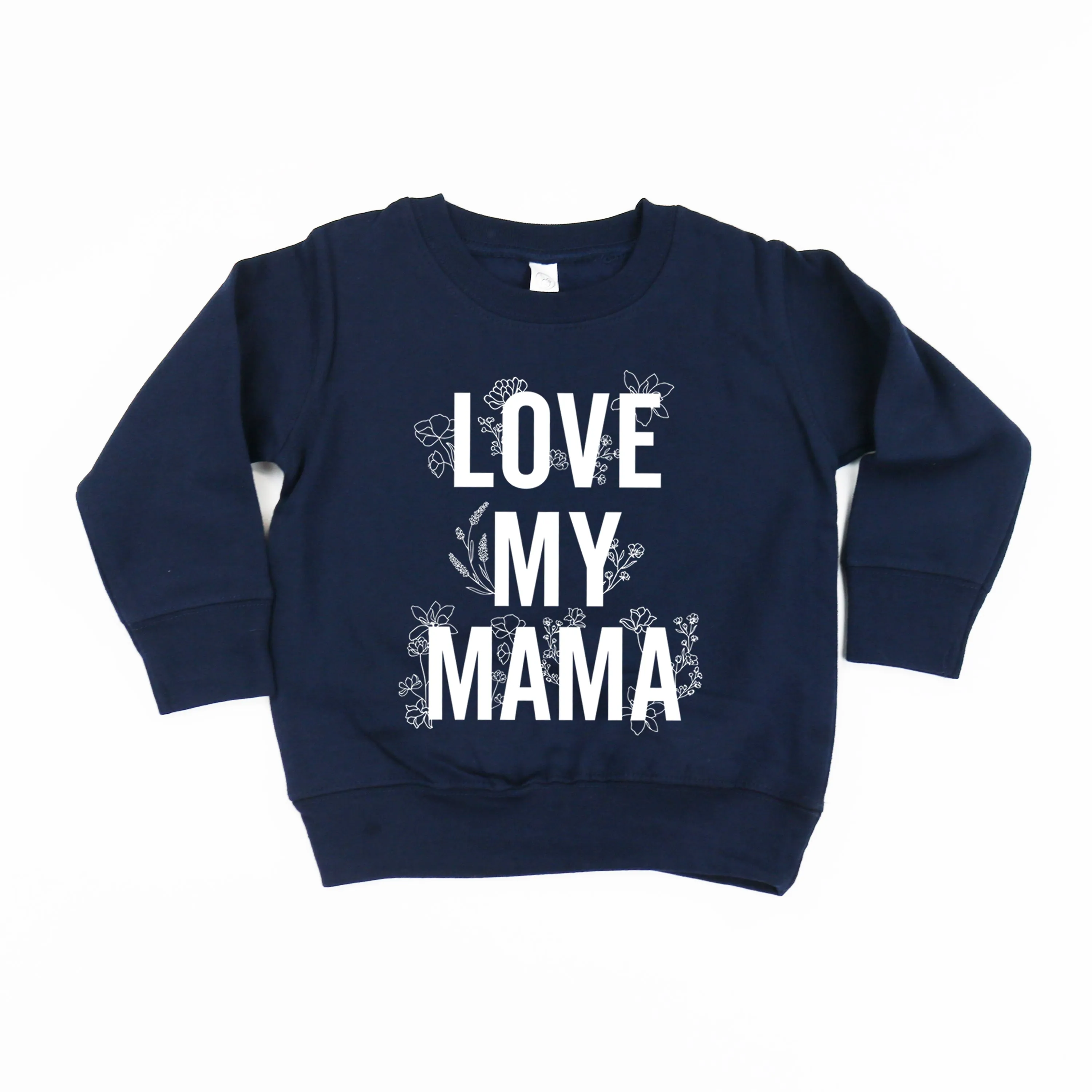 LOVE MY MAMA - Floral - Child Sweater