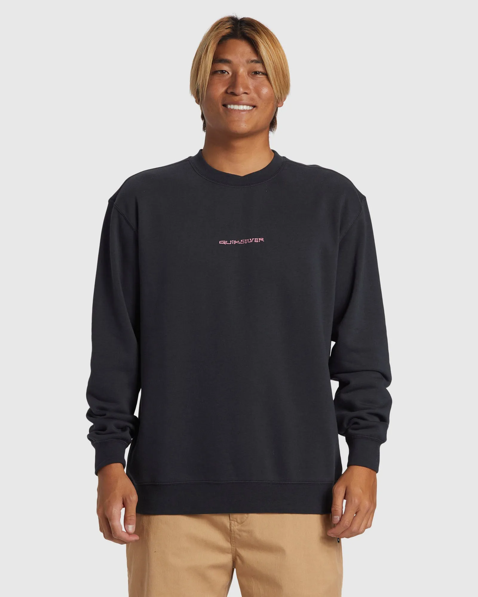 Mens Graphic Mix Pullover Sweatshirt