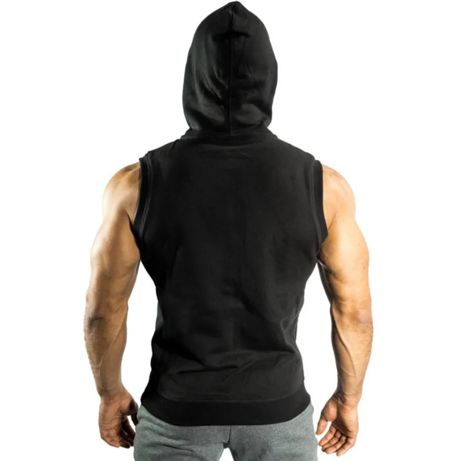 Men's Lace Hooded Plain Cardigan Sweatshirt