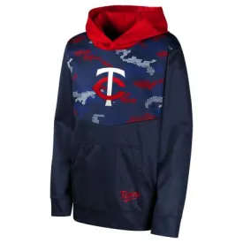 Minnesota Twins Youth Navy Dugout Pullover Hoodie