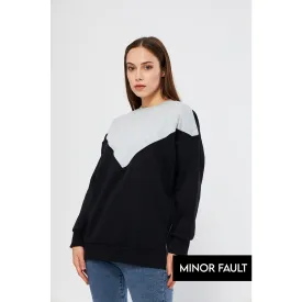 (Minor Fault) Two Tone Oversized Sweatshirt