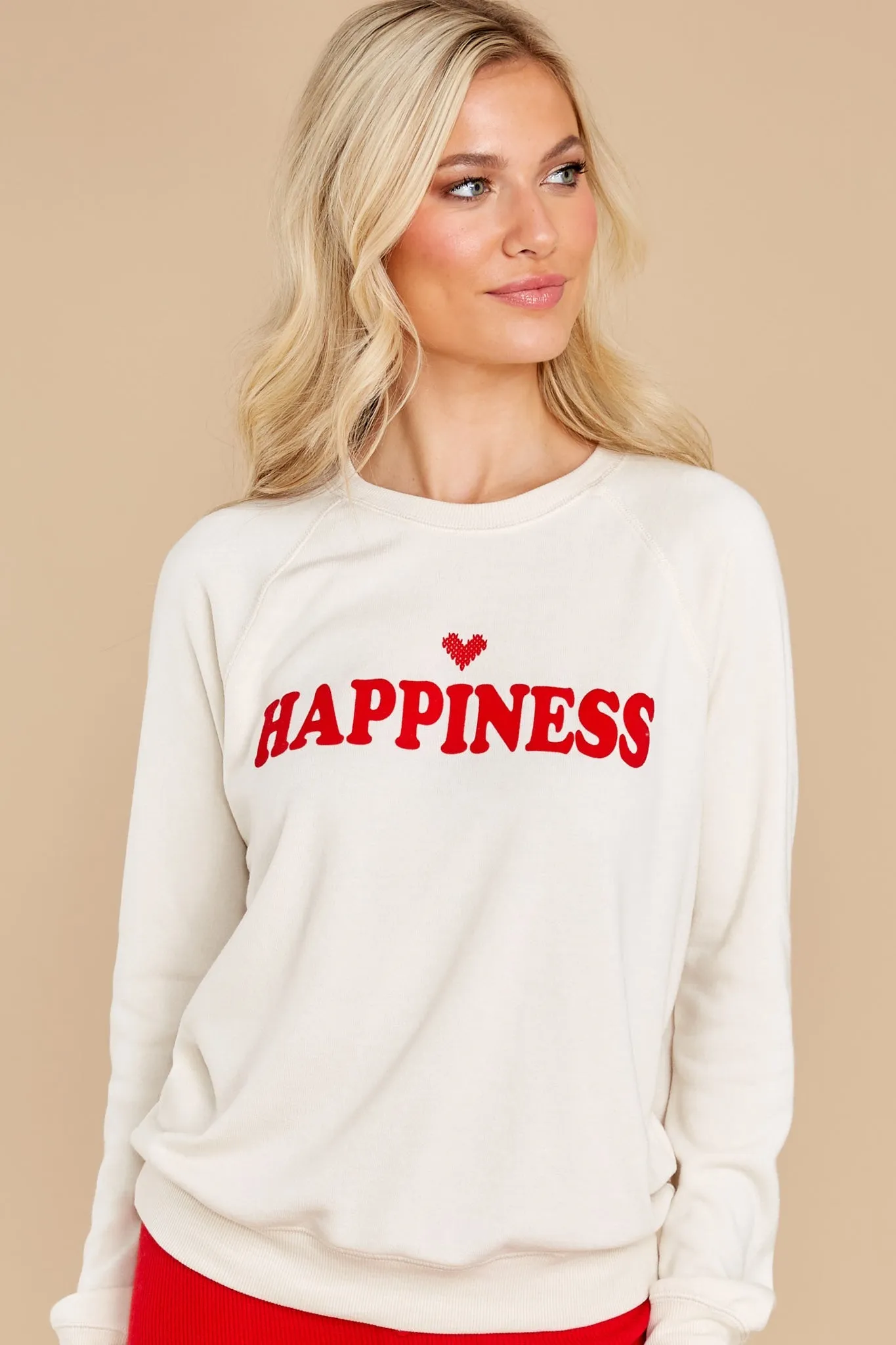 Oh Happy Day Ivory Sweatshirt