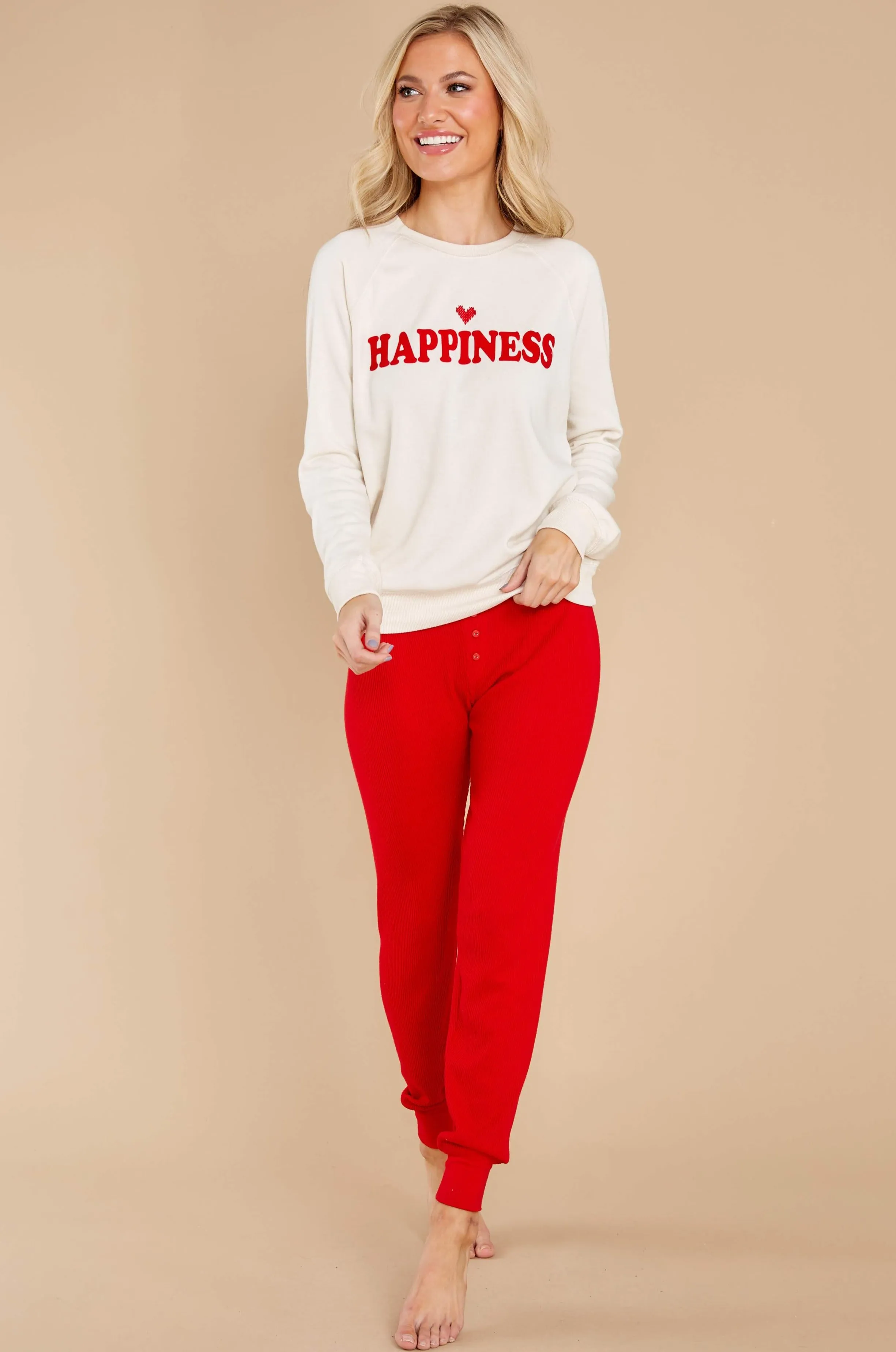 Oh Happy Day Ivory Sweatshirt