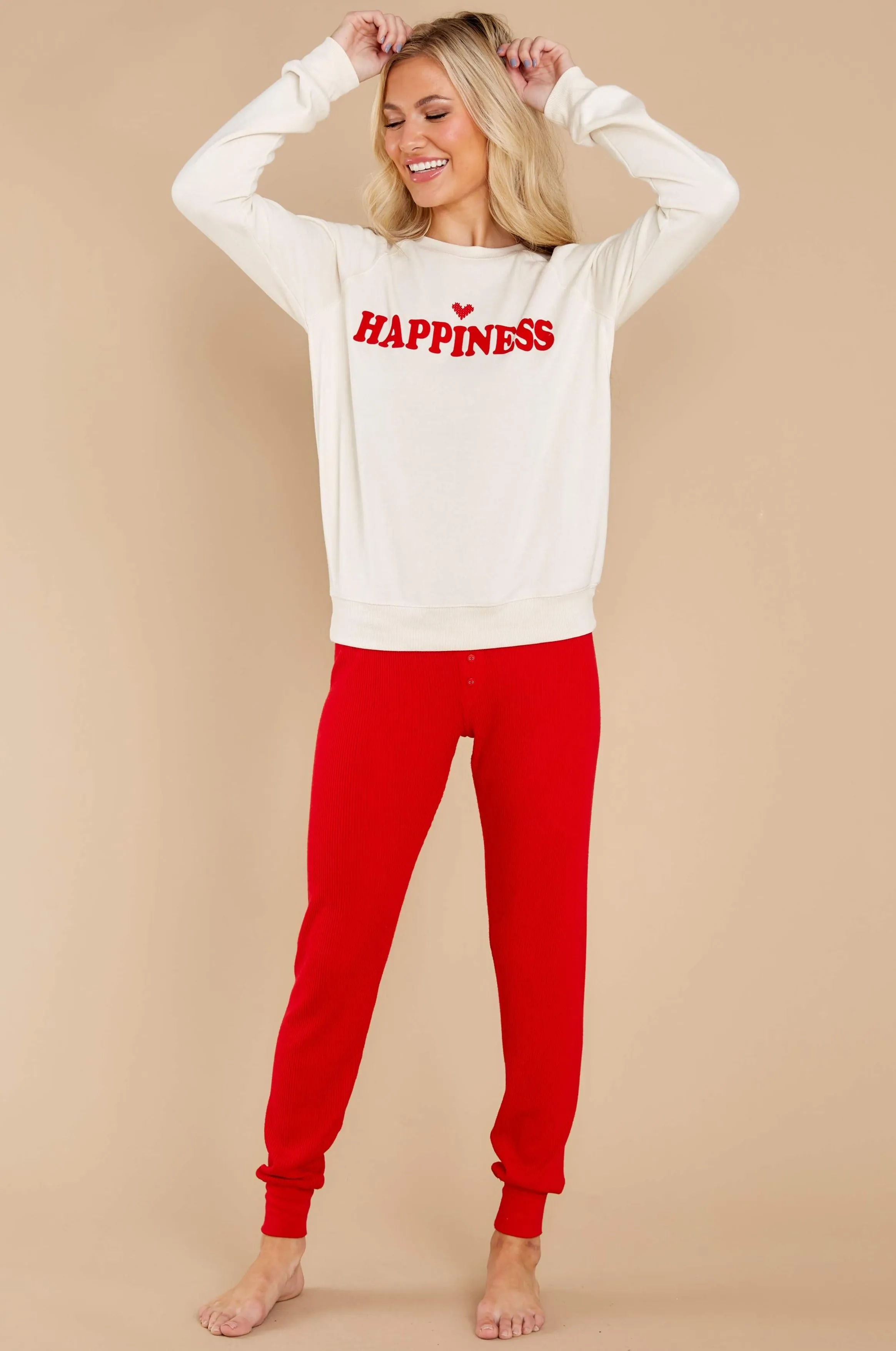 Oh Happy Day Ivory Sweatshirt