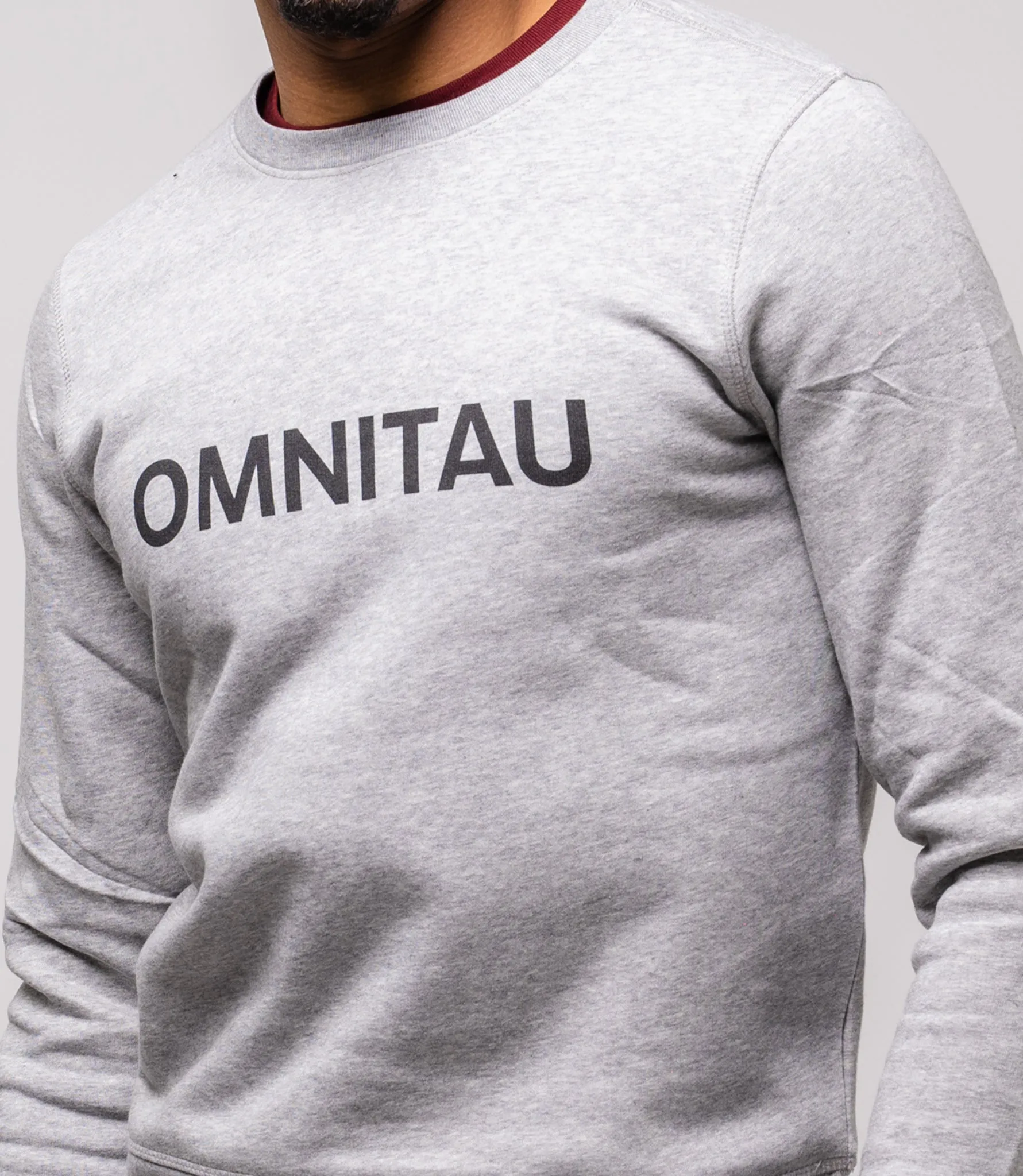 Omnitau Men's OmniX Organic Cotton Crew Neck Omni Sweatshirt - Heather Grey