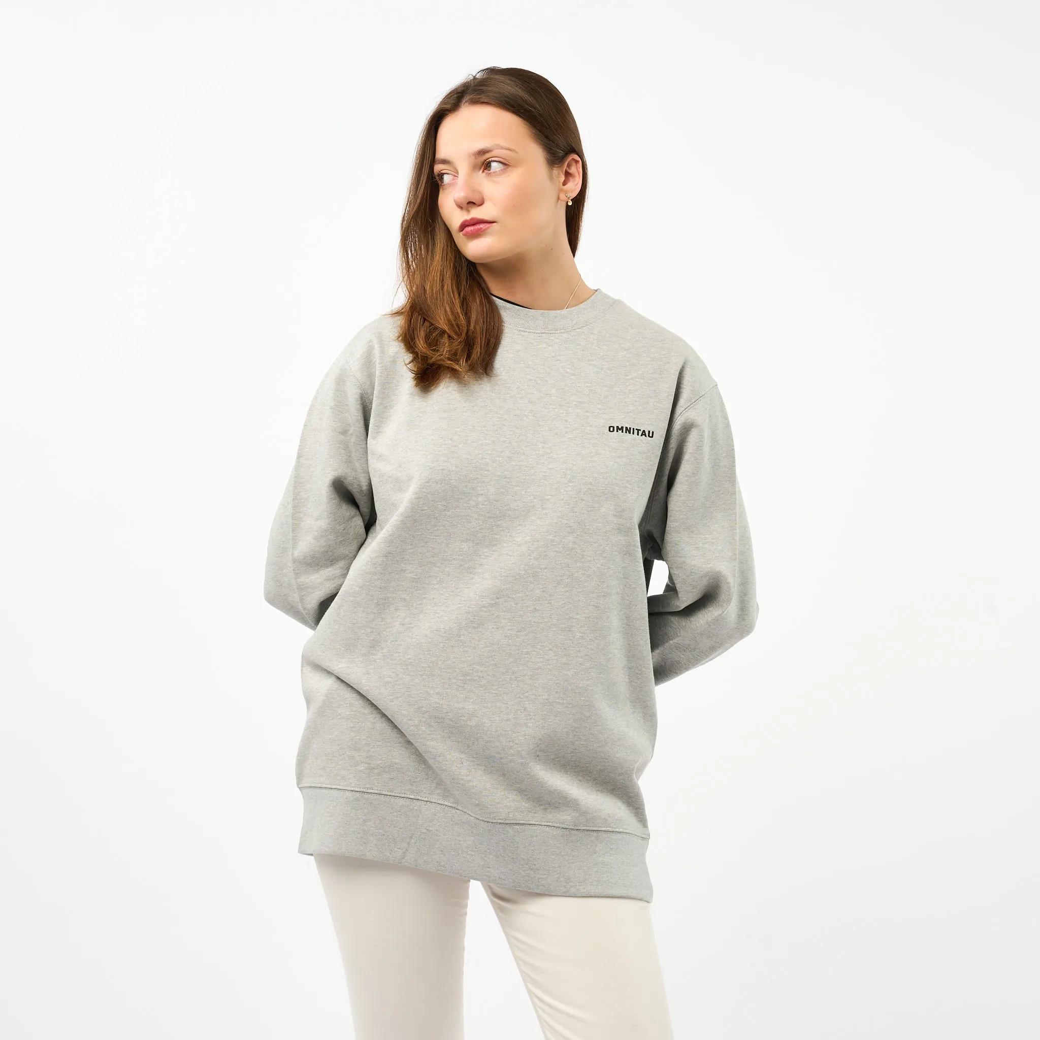 Omnitau Women's Muir Organic Cotton Medium Fit Sweatshirt - Heather Grey