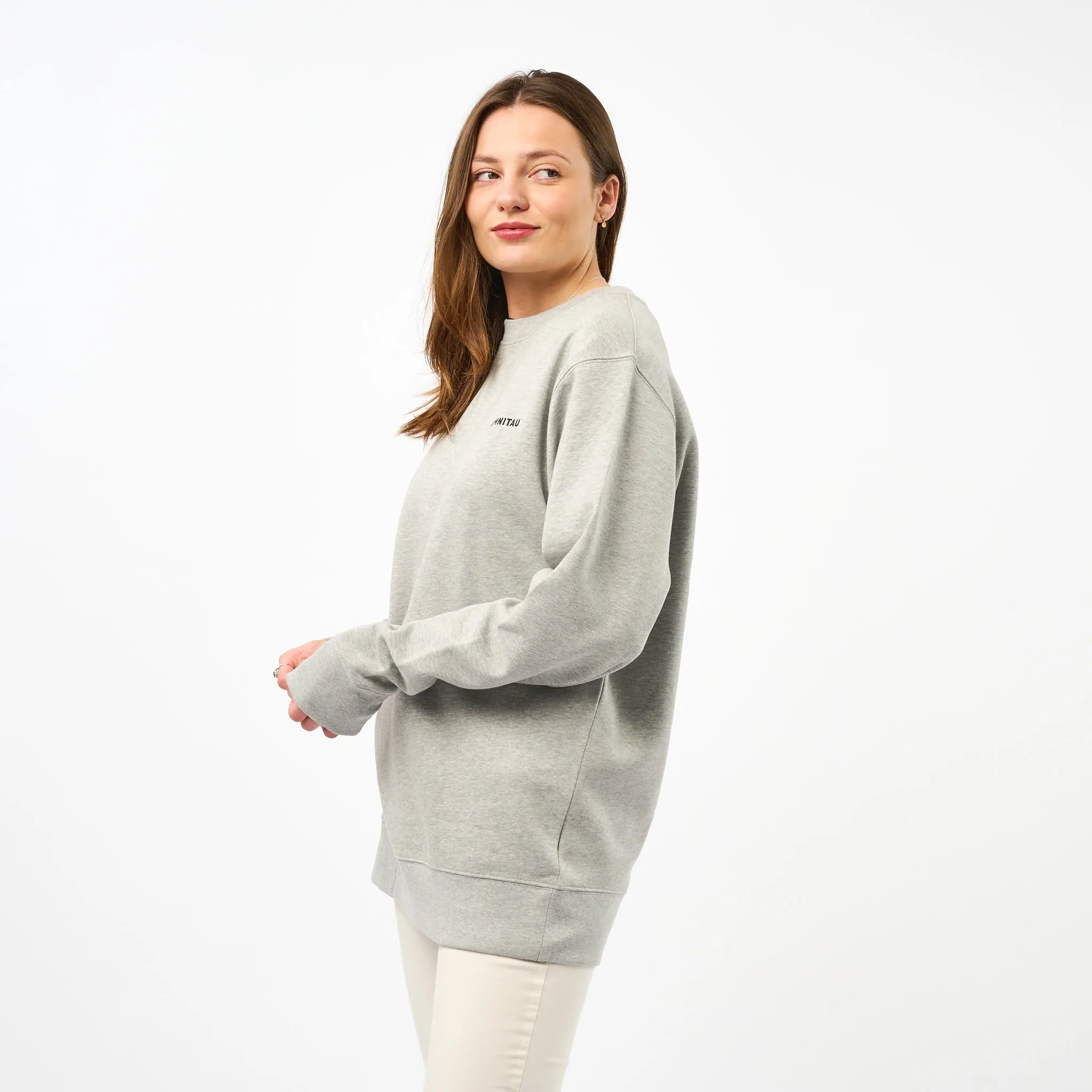 Omnitau Women's Muir Organic Cotton Medium Fit Sweatshirt - Heather Grey