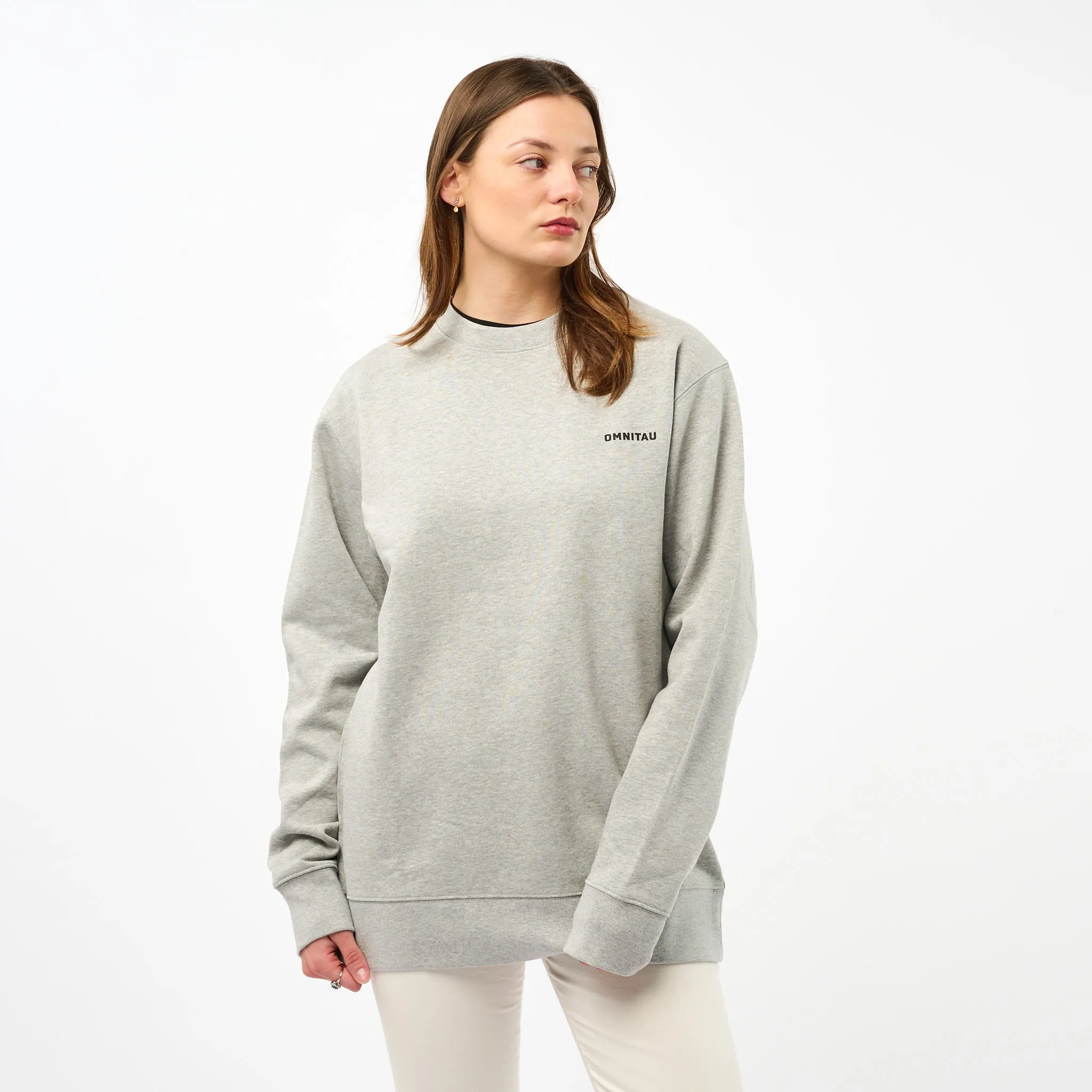 Omnitau Women's Muir Organic Cotton Medium Fit Sweatshirt - Heather Grey