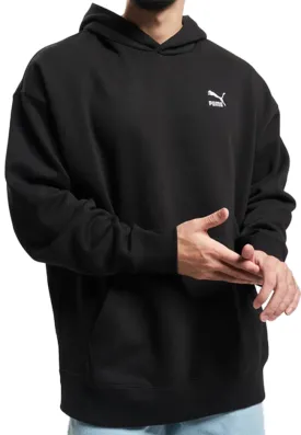 Puma Mens Classics Relaxed Hoodie Black