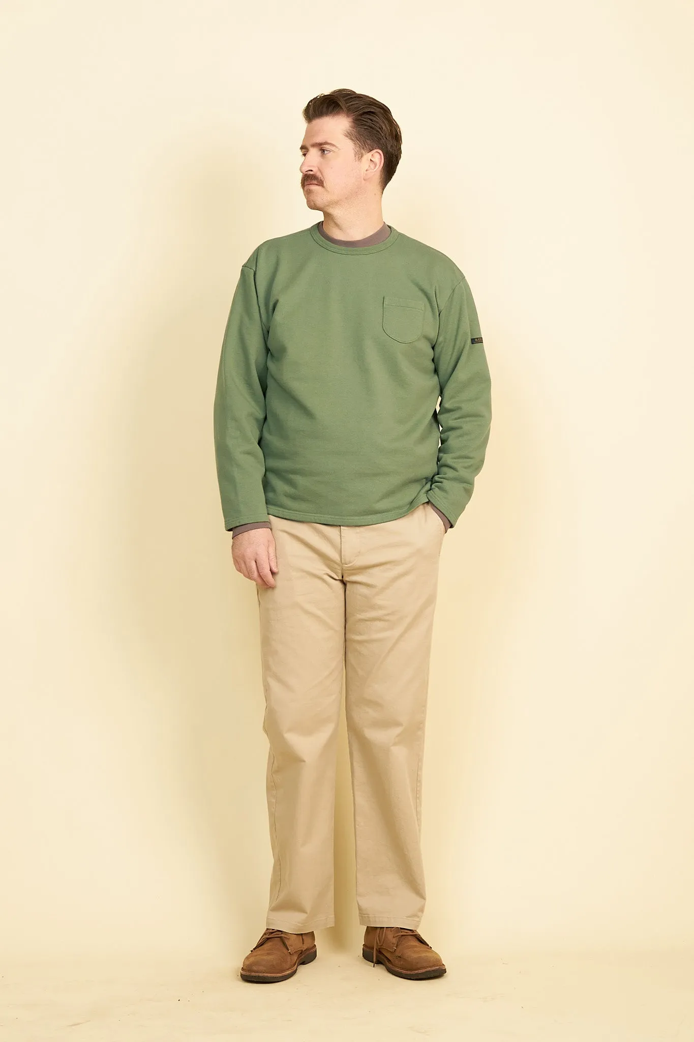 Rats Boat Neck Sweatshirt - Green