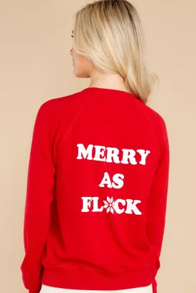 Seeing Snowflakes Red Sweatshirt