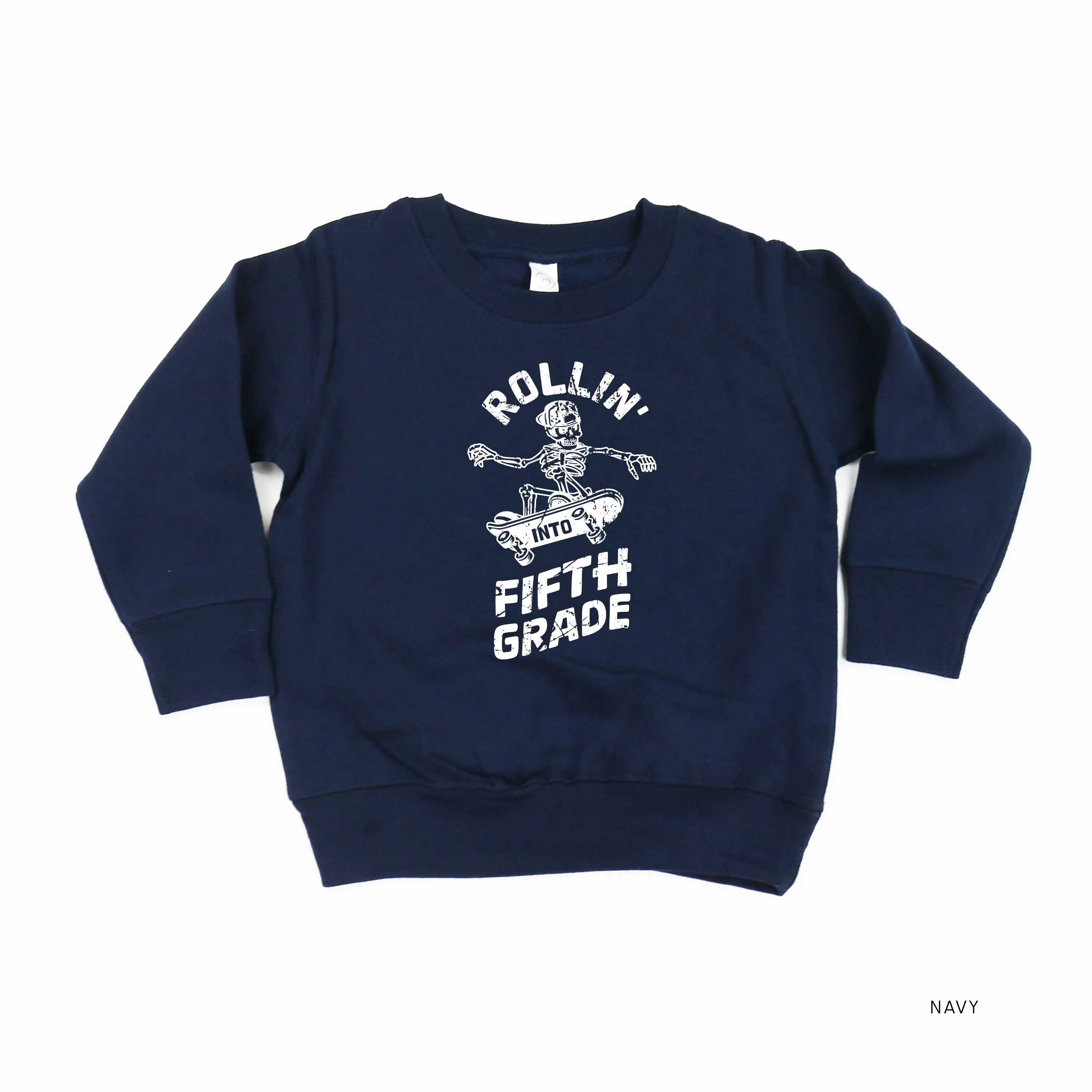 Skateboarding Skelly - Rollin' into Fifth Grade - Child Sweater