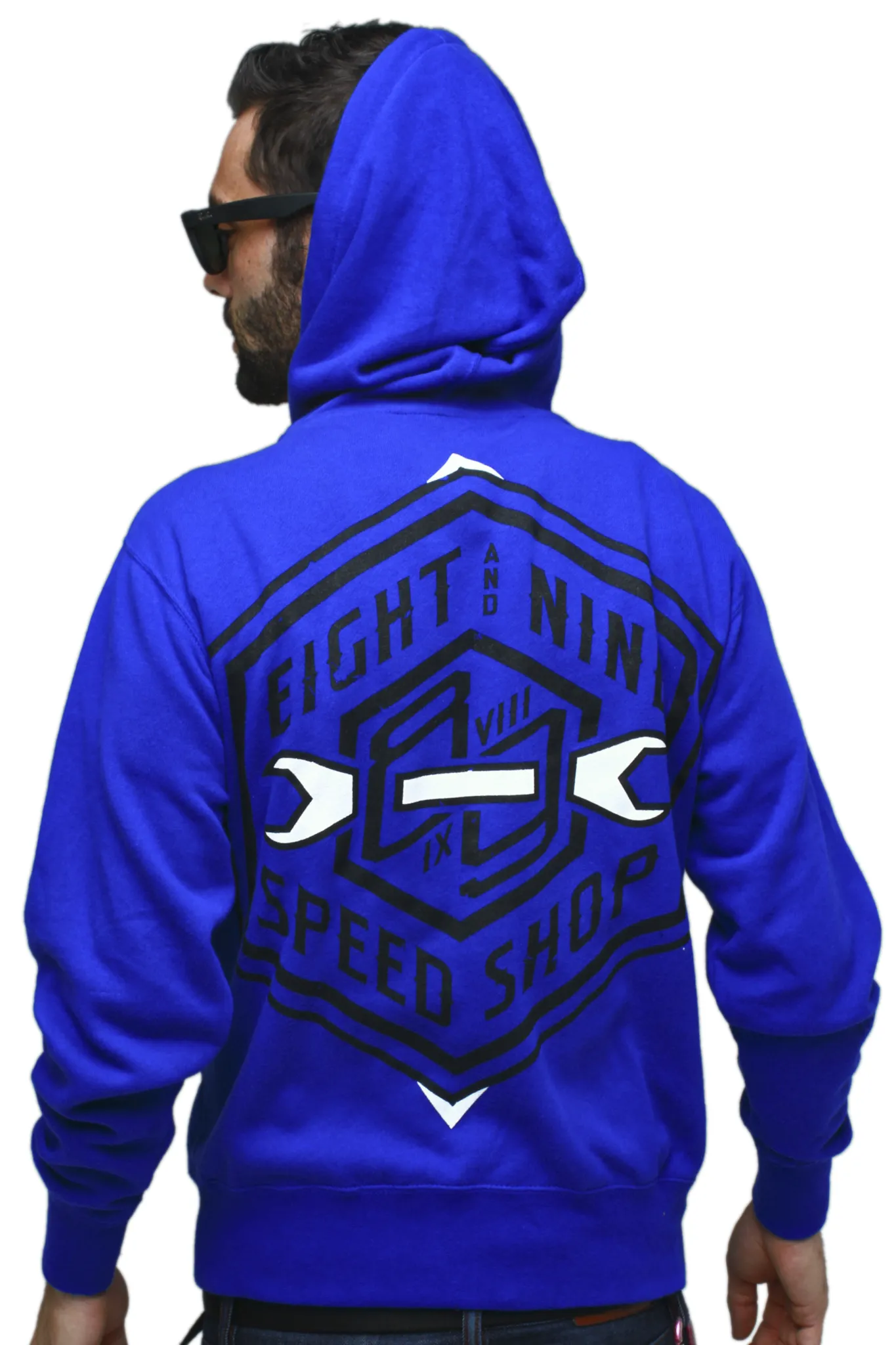 Speed Shop Royal Zip Up Sweatshirt